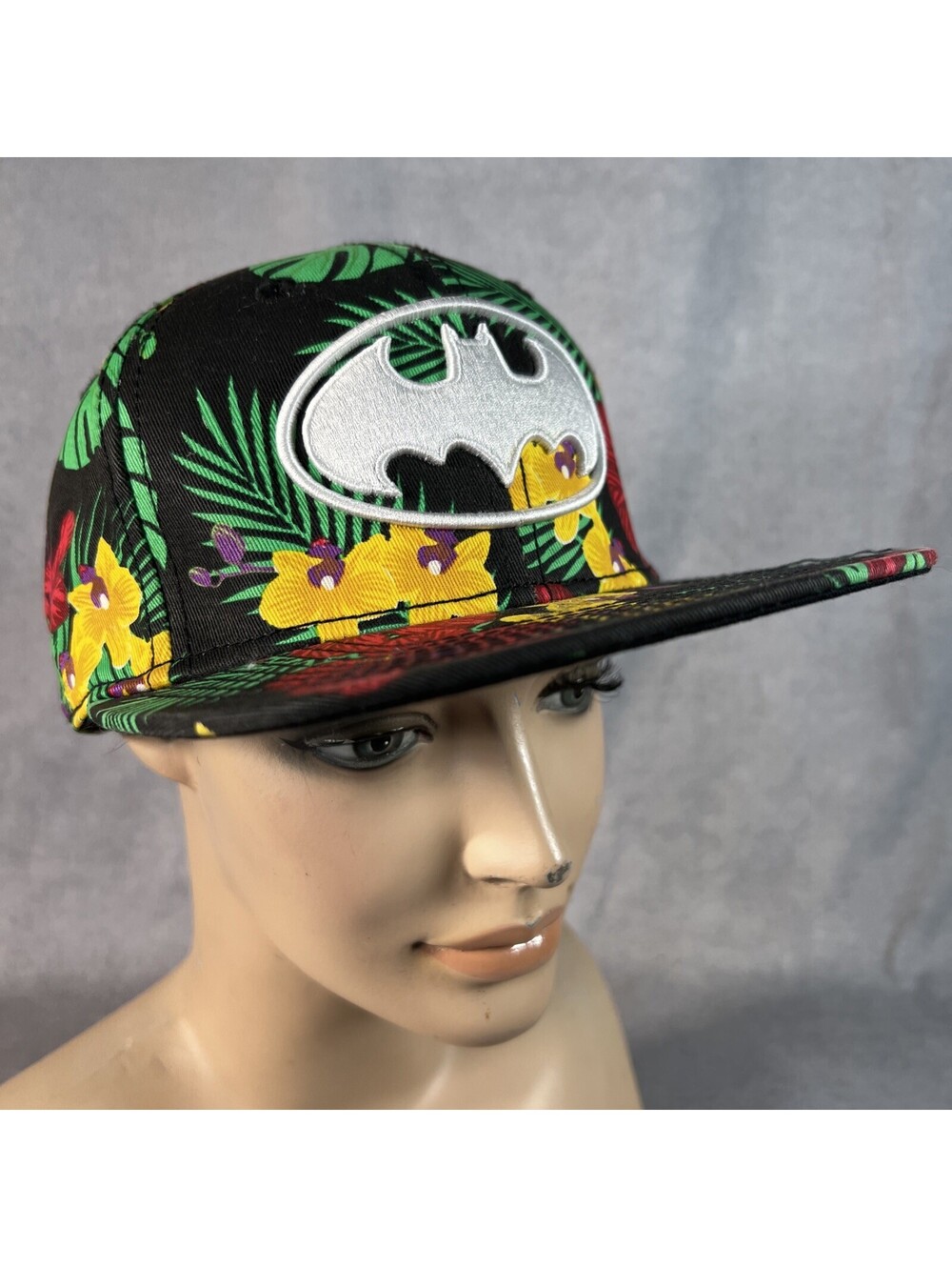 Batman DC Comics Hawaiian Snapback Hat Adjustable Cap -1002-1L